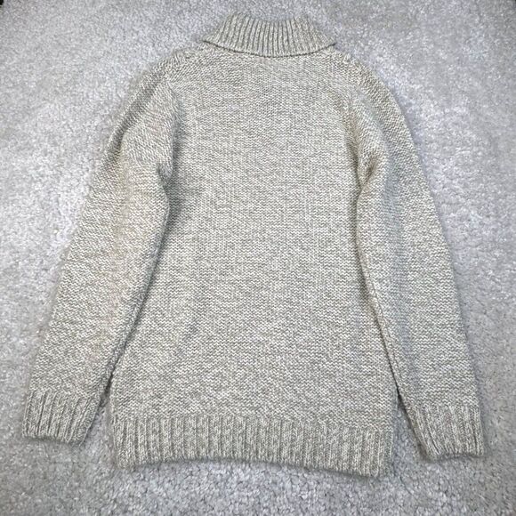 Paolo Mondo Wool Shawl Collar Cable Knit Sweater Made In Italy NEW - Picture 2 of 9